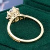 Antique Oval Cut Moissanite Engagement Ring with Vintage Filigree Band(3)