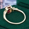 Emerald Cut Lab Ruby Infinity Pavé Engagement Ring (5)