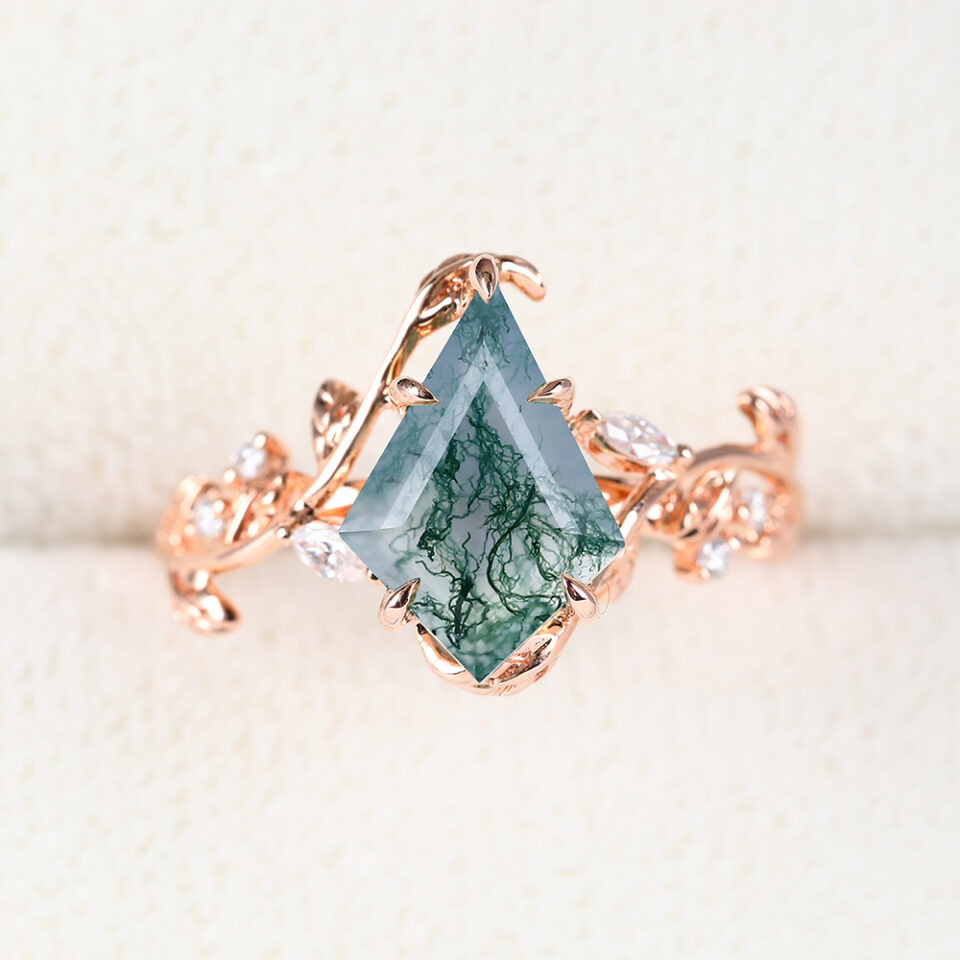 moss agate ring home