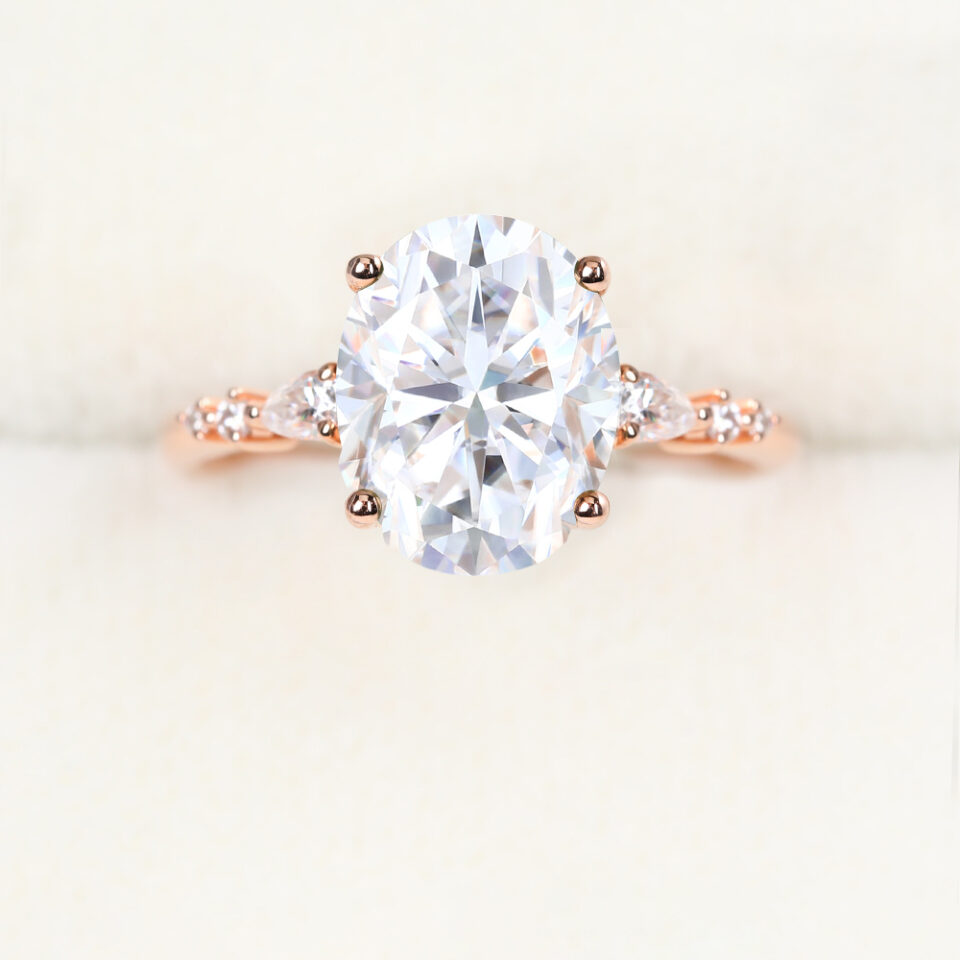 most loved gemstone ring - moissanite ring