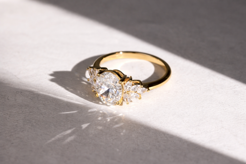 1 carat lab diamond ring