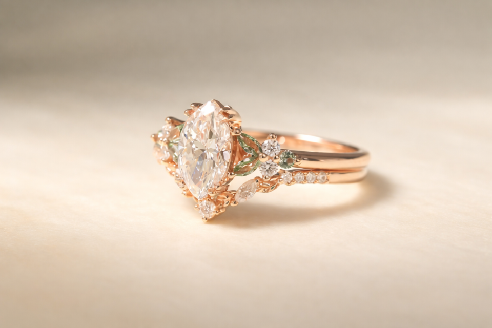1.5 carat lab diamond ring
