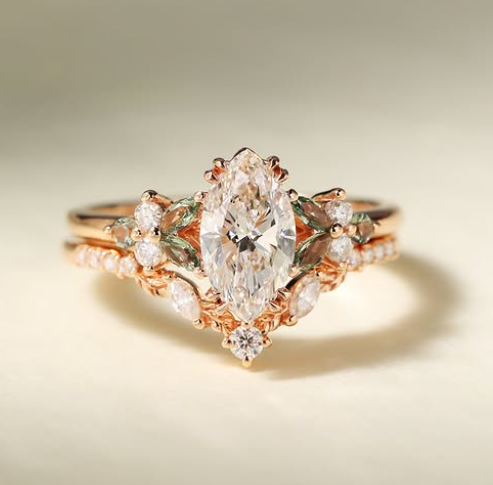 lab diamond engagement ring