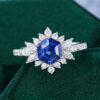 sapphire halo engagement ring