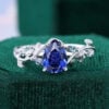 LeafLace | Pear Cut Sapphire Engagement Ring