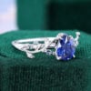 LeafLace Pear Cut Sapphire Engagement Ring with Alexandrite Accents (29)
