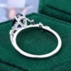 LeafLace Pear Cut Sapphire Engagement Ring with Alexandrite Accents (31)