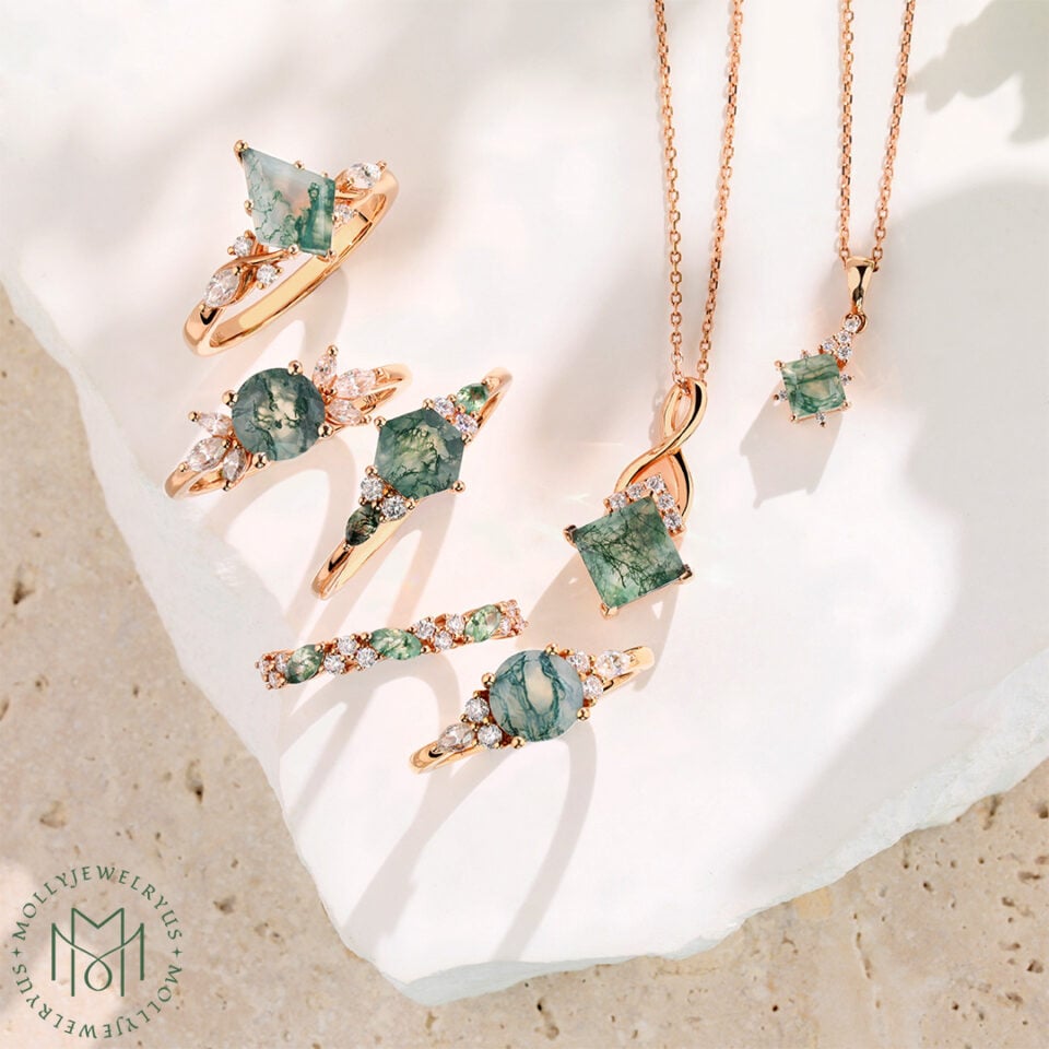 Moss Agate Jewelry
