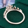 TwigGlow Marquise Cut White Sapphire Nature Inspired Engagement Ring (15)