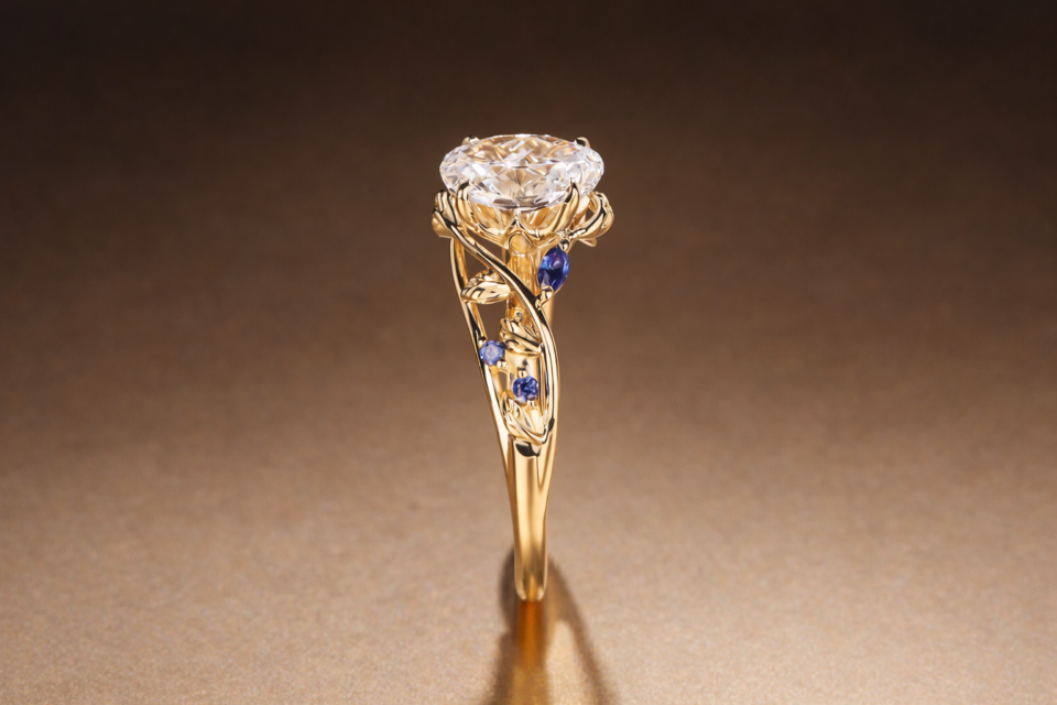 2 carat lab diamond ring