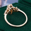 Marquise Cut Lab Diamond Engagement Ring With Blossom Cluster Accents(21)