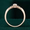 Marquise Cut Moissanite Leaf Engagement Ring (3)