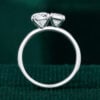 Marquise & Emerald Cut Lab Diamond Toi et Moi Engagement Ring (5)