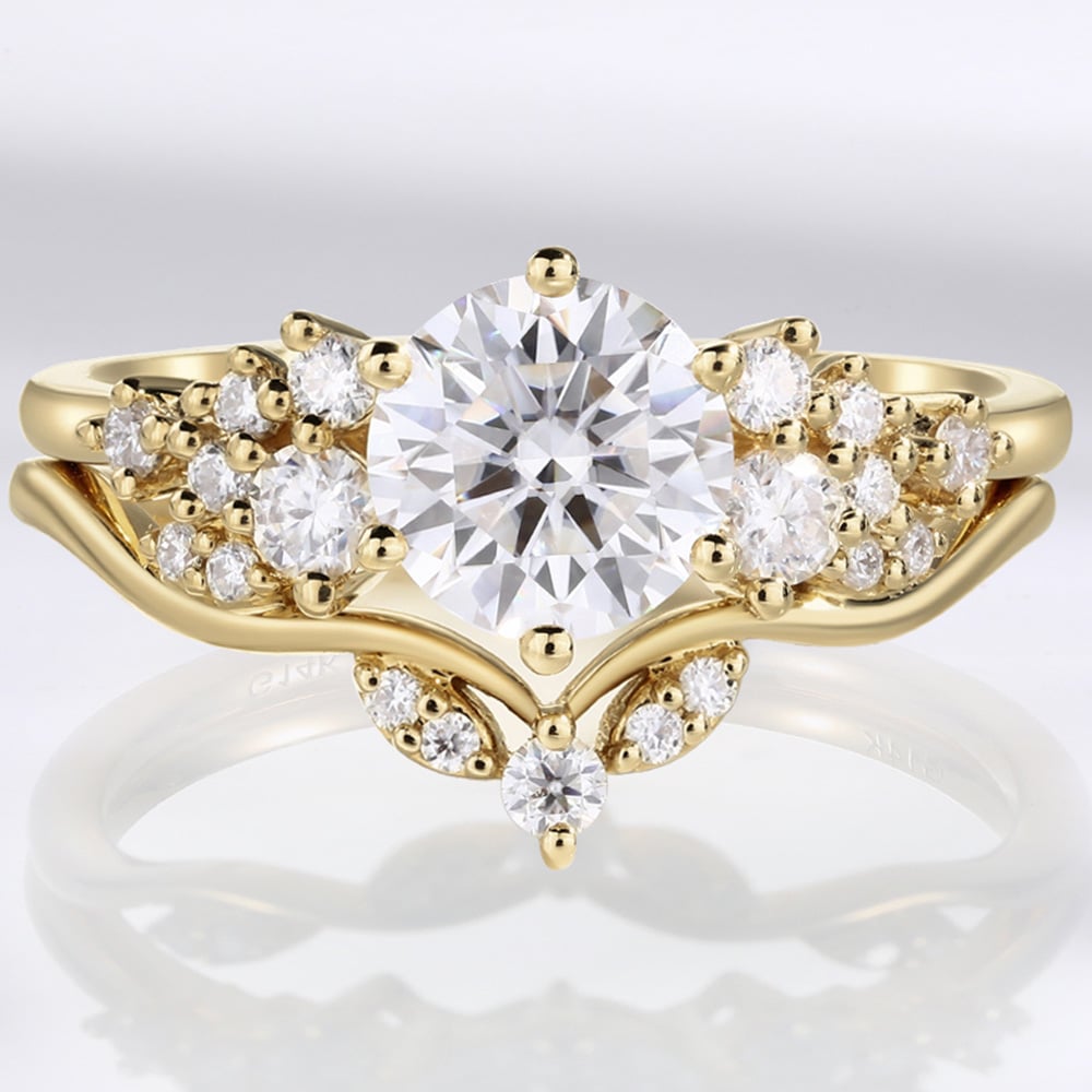 moissanite ring set