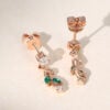 Nature Themed Emerald & Diamond Leaf Dangle Earrings (10)