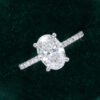 Oval Cut Lab Diamond Engagement Ring With Eternity Band (20)