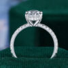 Oval Cut Lab Diamond Engagement Ring With Eternity Band (24)