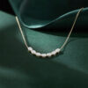 Oval Cut Lab Diamond Line Necklace (1)