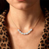 Oval Cut Lab Diamond Line Necklace (2)