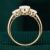 Oval Cut Lab Diamond Three Stone Engagement Ring (6)
