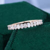 Oval Cut Lab Diamond Wedding Band Half Eternity Matching Ring (2)