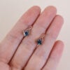 Princess Cut Alexandrite Infinity Leverback Earrings For Women (4)