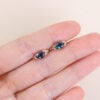 Vintage Oval Cut Alexandrite Milgrain Leverback Earrings (7)