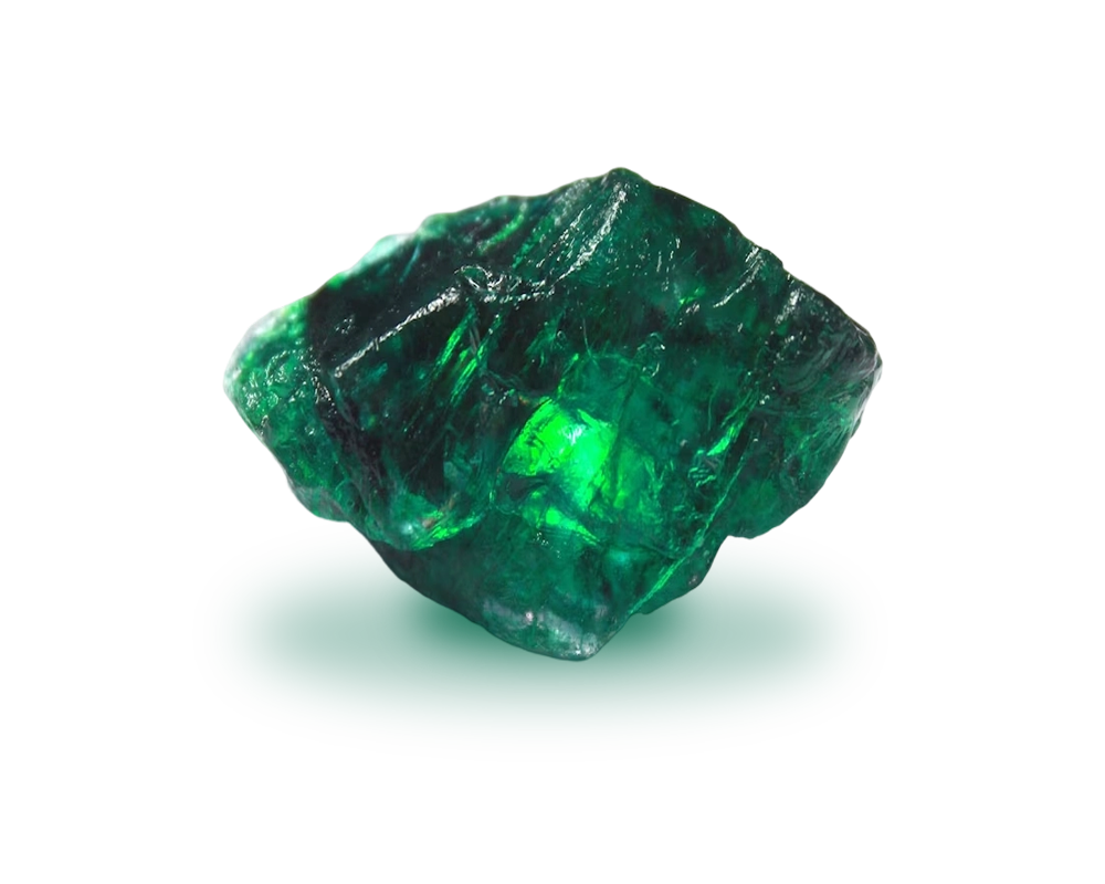 emerald raw stone