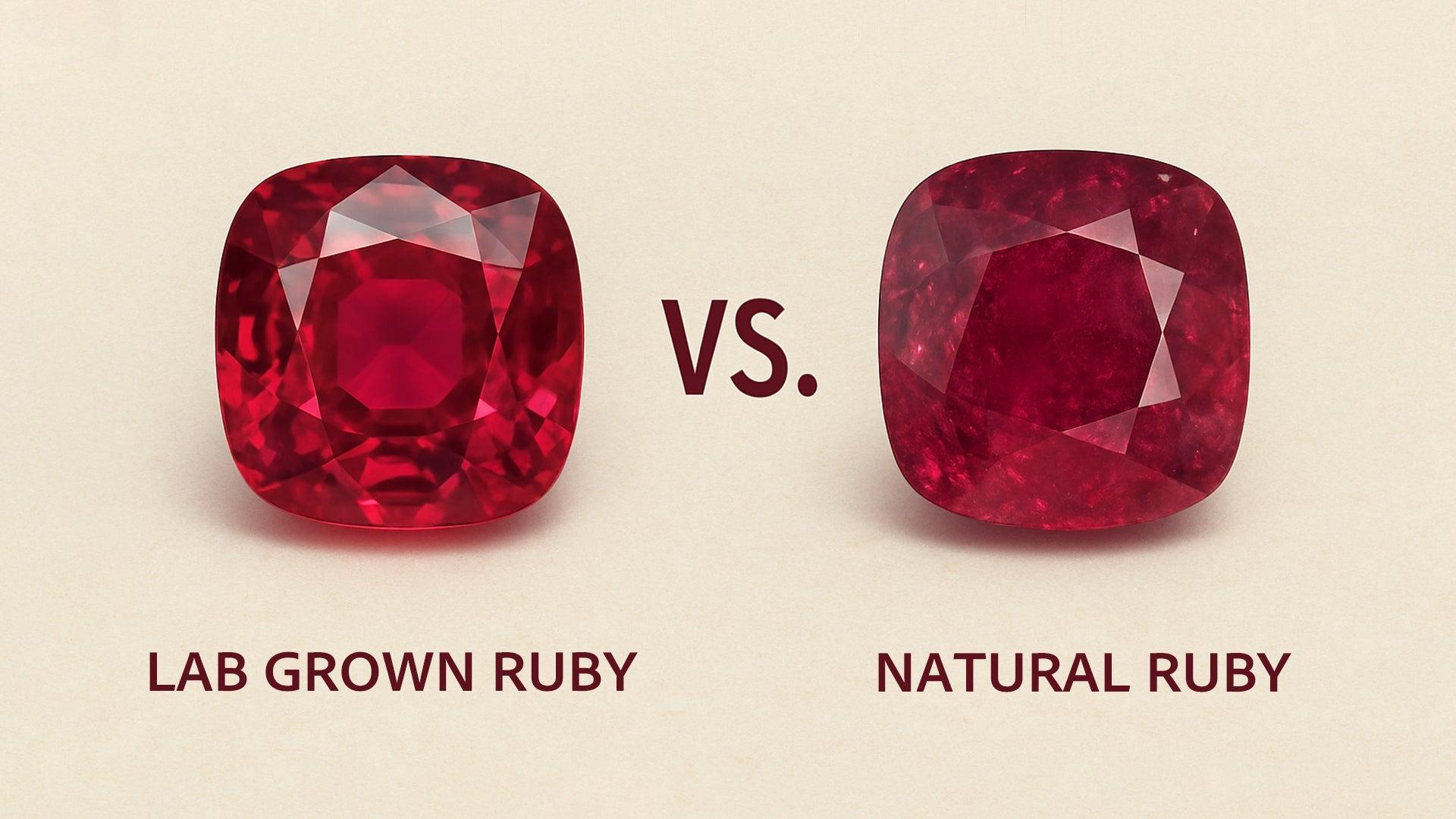 Rubyfoxide Lab Grown Ruby vs Natural Ruby | MollyJewelryUS