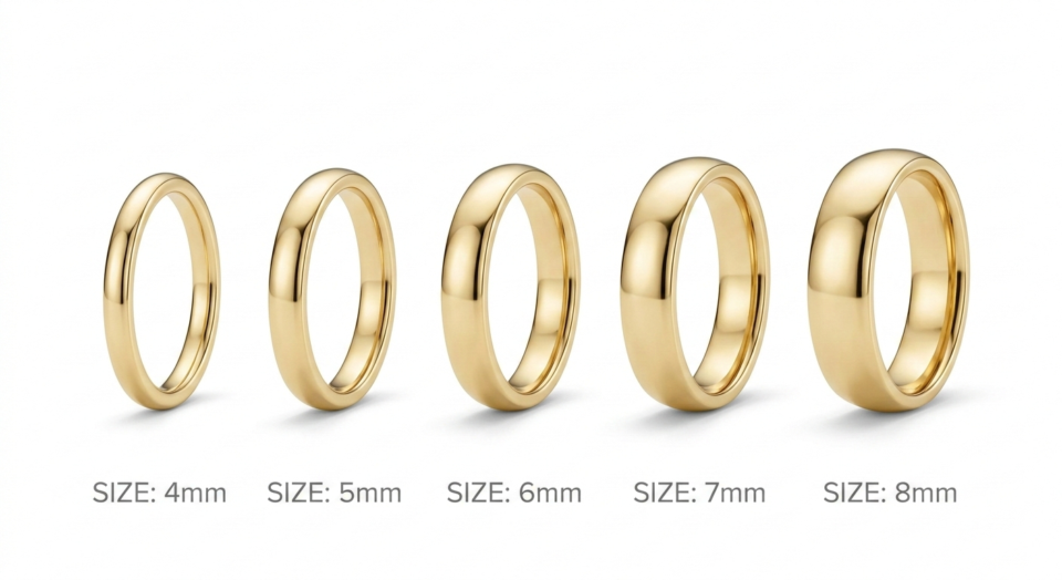 mens wedding band width