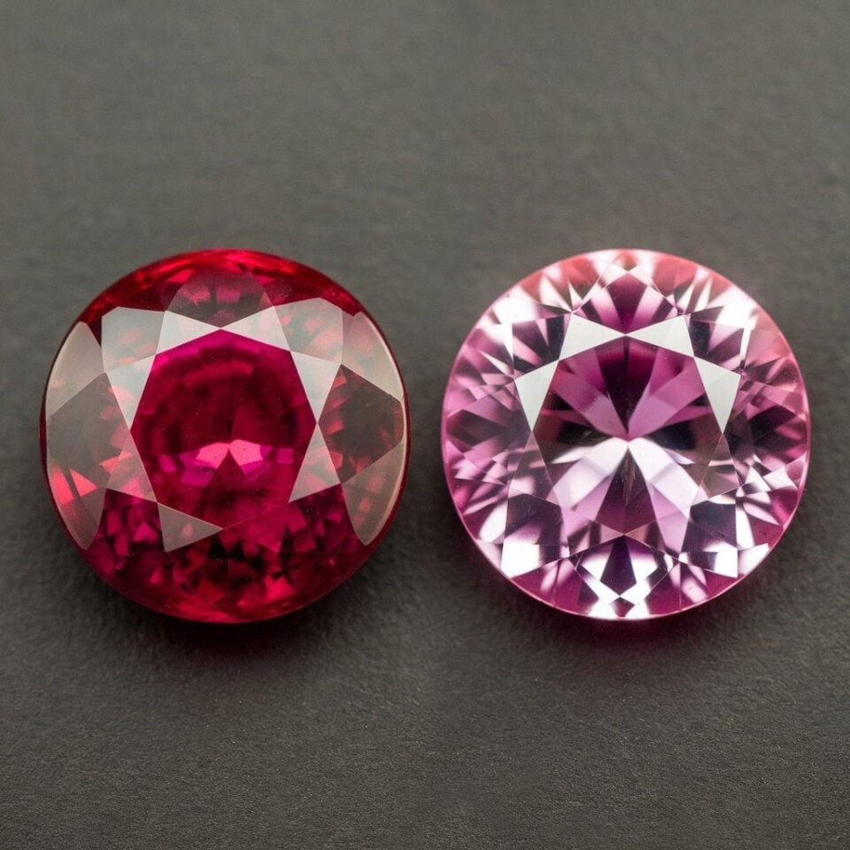 ruby vs pink sapphire