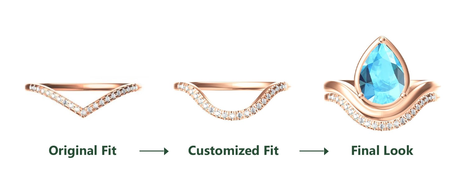 custom wedding band curve fit