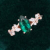 Nature Inspired Marquise Cut Emerald Engagement Ring with Hidden Detail (1)
