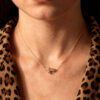 Nature Inspired Pavé Lab Diamond Leaf Necklace (3)