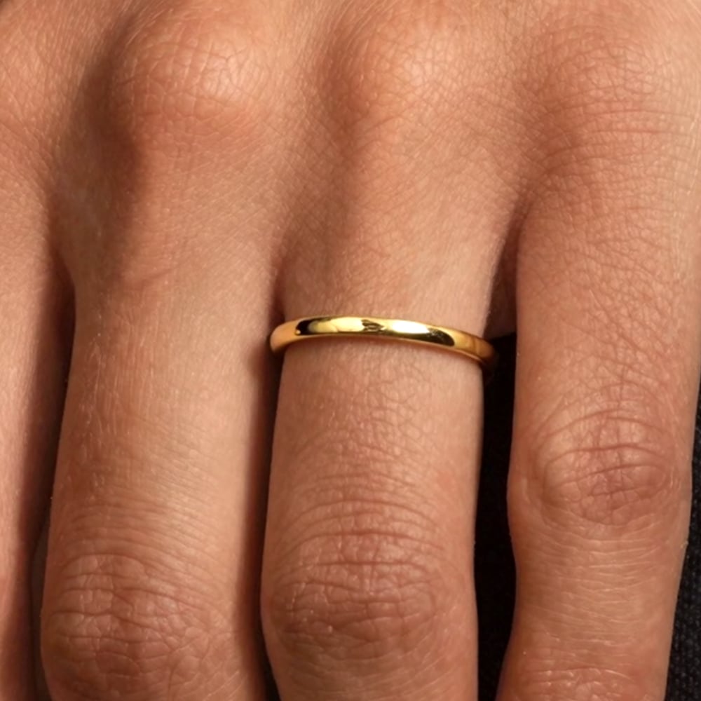 solid wedding band collection