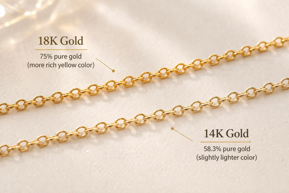 visual-comparison-of-14k-vs-18k-solid-gold-chain-colors-and-purity-percentages