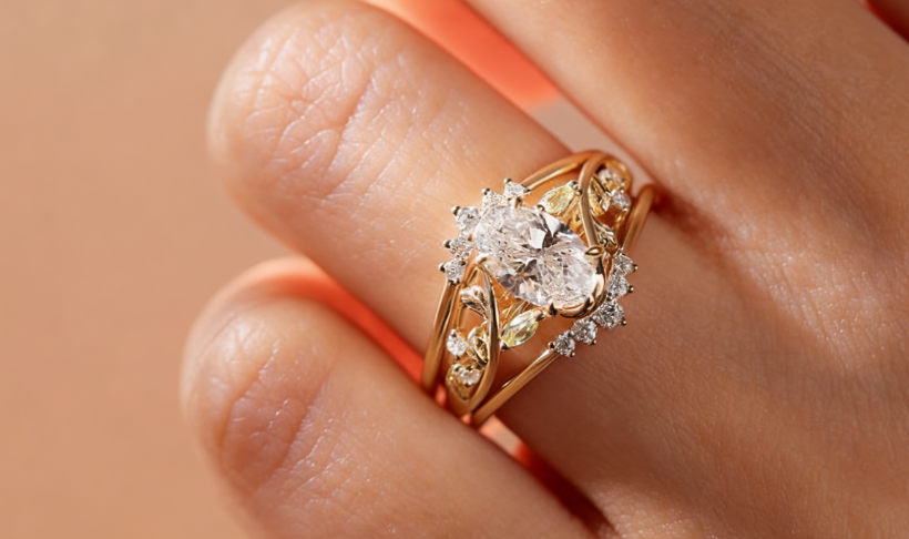 2 carat lab diamond on hand