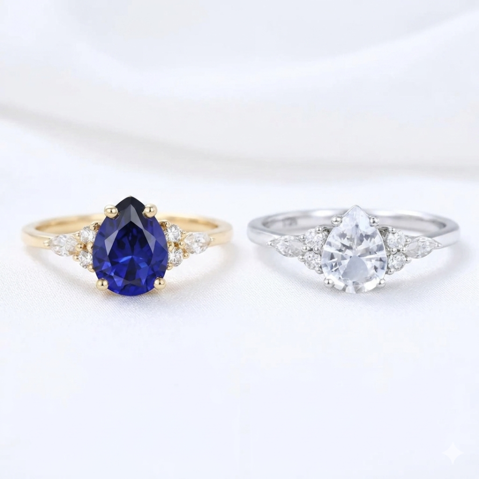 Blue Sapphire vs White Sapphire