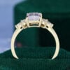 Emerald Fantasy Cut Lavender Haze YAG Engagement Ring Anniversary Gift (6)