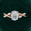 Eternal Embrace Oval Fatasy Cut Moissanite Promise Ring Split Shank Engagement Ring (3)