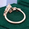 Kite Fantasy Cut Lavender Haze YAG Cherry Blossom Band Romantic Cottagecore Engagement Ring (6)