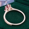 Long Hexagon Fantasy Cut Lab Ruby Vintage Promise Ring Milgrain Design Engagement Ring (7)