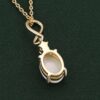 Oval Cut Natural Opal Infinity Pendant Necklace with Diamond Accents (19)