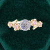 Round Fantasy Cut Lavender Haze YAG Promise Ring Peridot Flourish Engagement Ring (6)