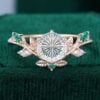 Crown Scallop Lace Ring Design Full Eternity Band Gift For Lady