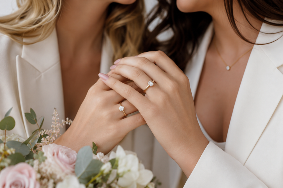 Stunning Lesbian Engagement Ring Styles