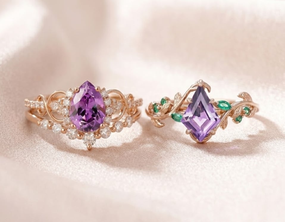 Amethyst vs Purple Sapphire