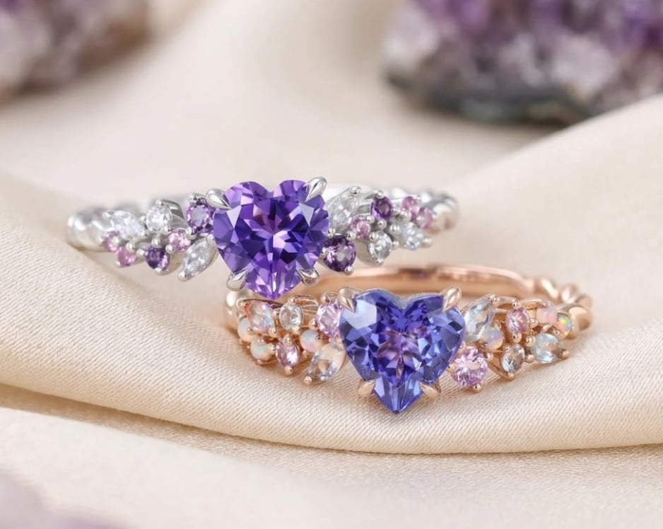 Amethyst vs Tanzanite