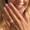 Fantasy Cut Emerald Shaped Lavender Haze YAG Engagement Ring Anniversary Gift (3)