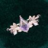 Fantasy Cut Kite Shaped Ametrine Leaf Cluster Woodland Engagement Ring (5)